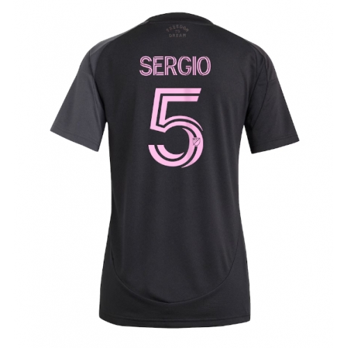 Billige Fotballdrakt Inter Miami Sergio Busquets #5 Replika Bortedrakt Dame 2025-26 Kortermet Billige Fotballdrakt Inter Miami Sergio Busquets #5 Replika Bortedrakt Dame 2025-26 Kortermet
